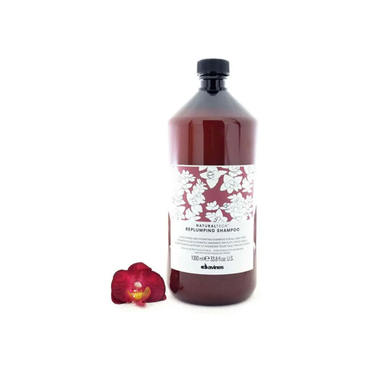 Moisturizing Shampoo Davines Replumping 1 L 2