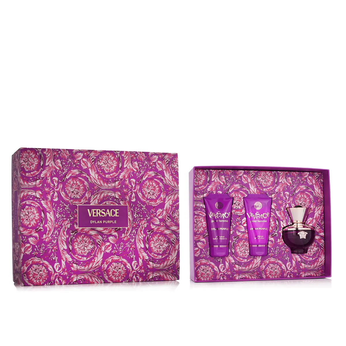Women's Perfume Set Versace Dylan Purple 3 Pieces 1
