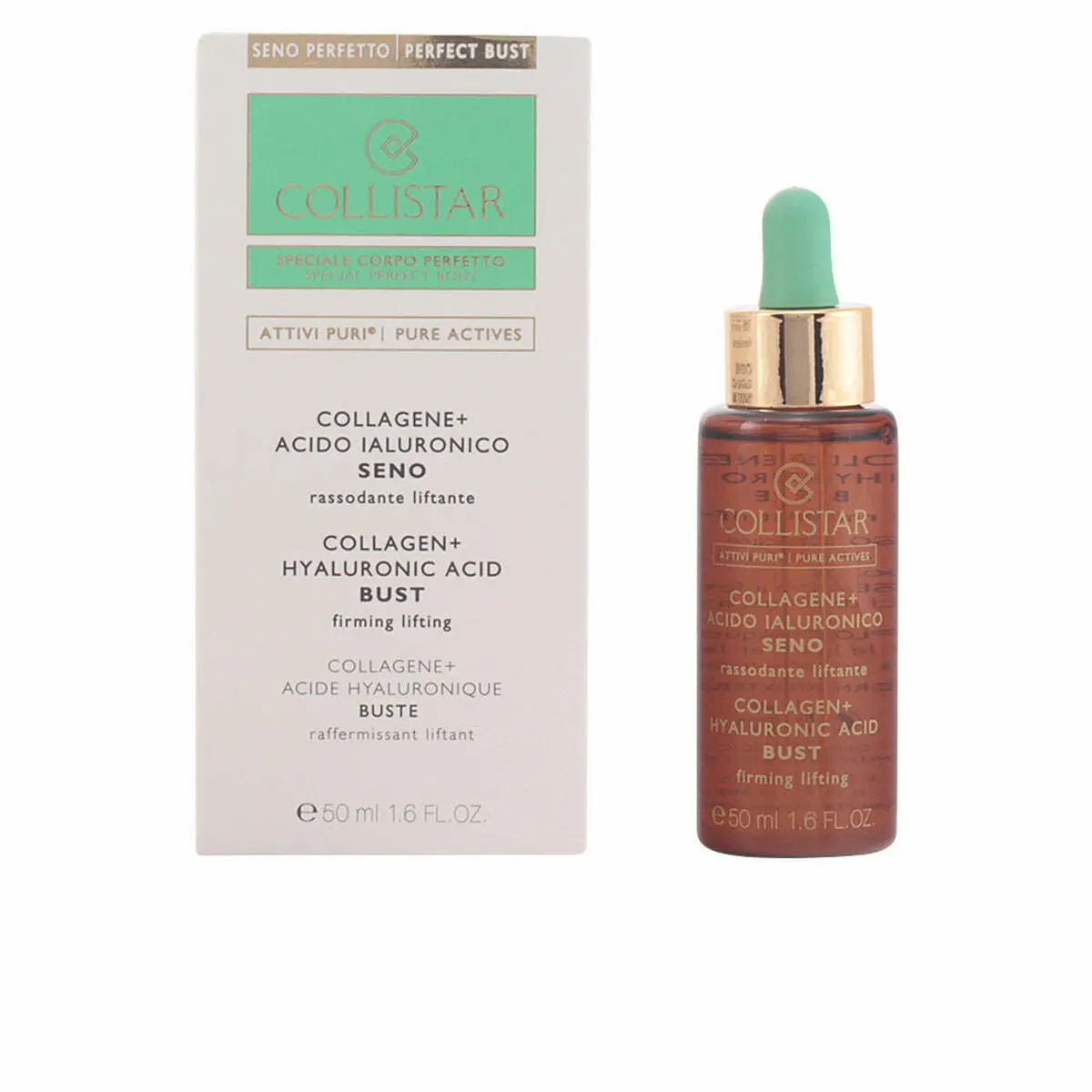 Breast-Firming Treatment Collistar Attivi Puri 50 Ml Hyaluronic Acid Collagen 1