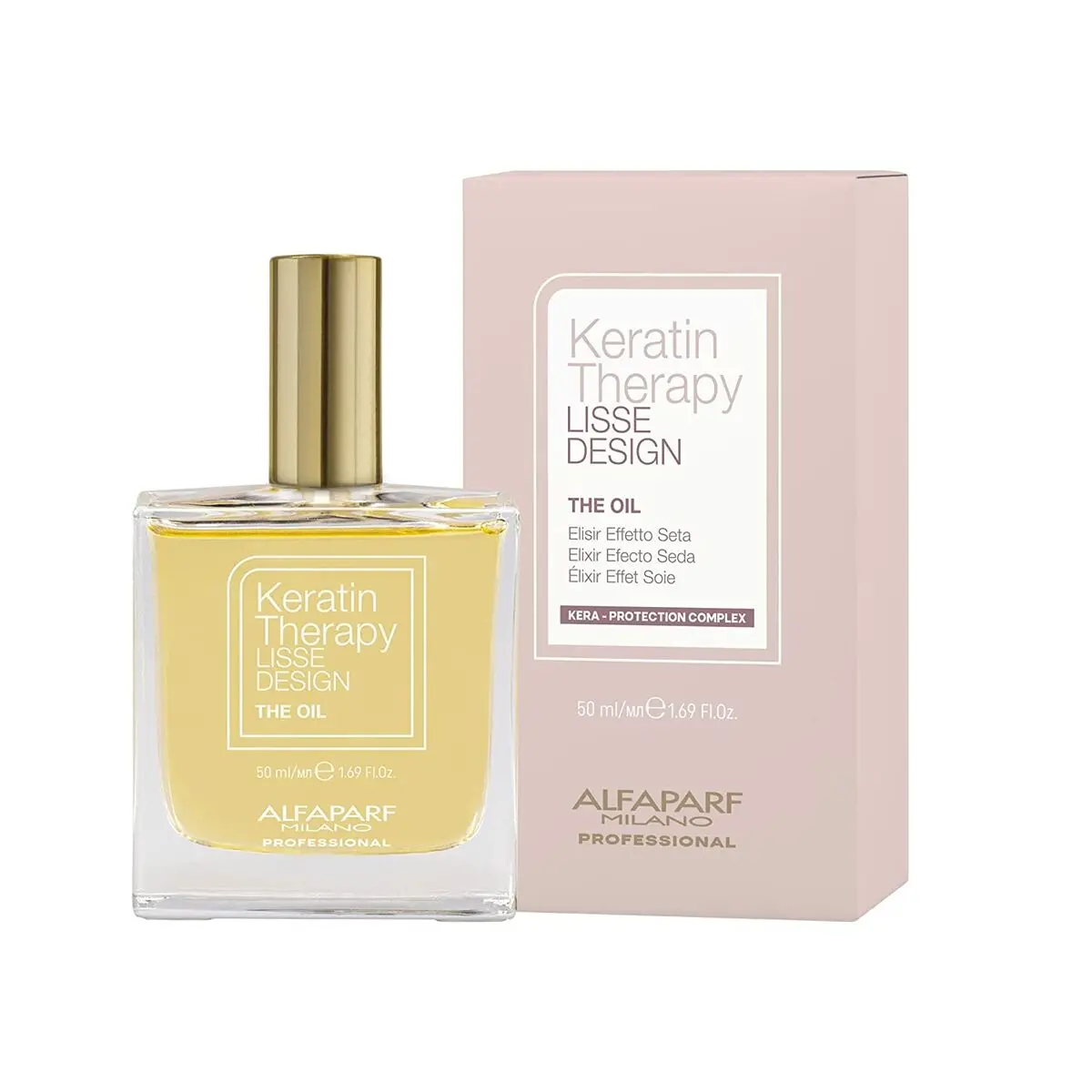 Hair Oil Alfaparf Milano Lisse Design Keratin Therapy 50 Ml Silky Finish 1