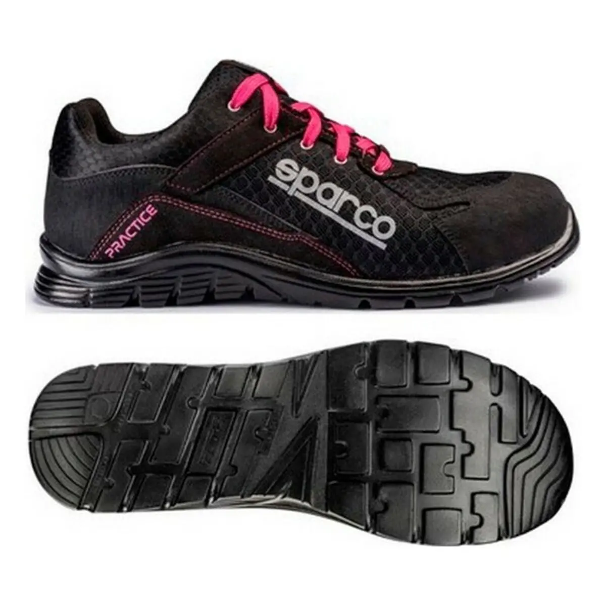 Safety Shoes Sparco Practice Black Pink 1
