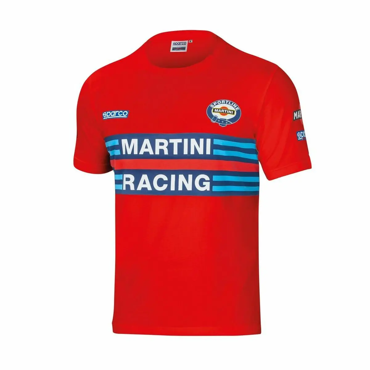Men’S Short Sleeve T-Shirt Sparco Martini Racing Red 1