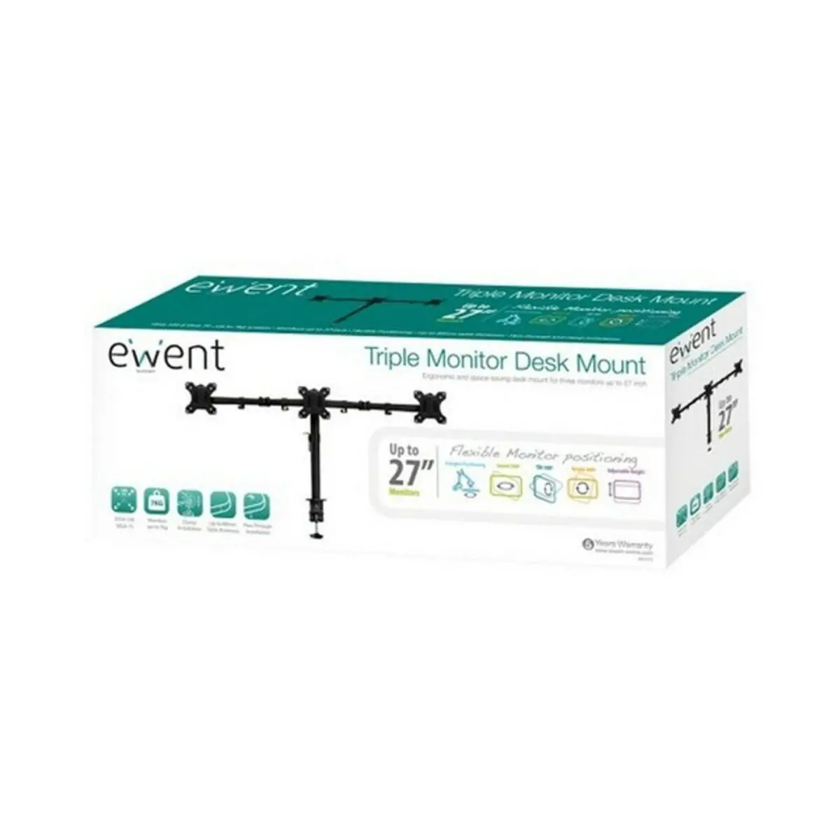 Tv Mount Ewent Ew1513 13"-27" Black 1
