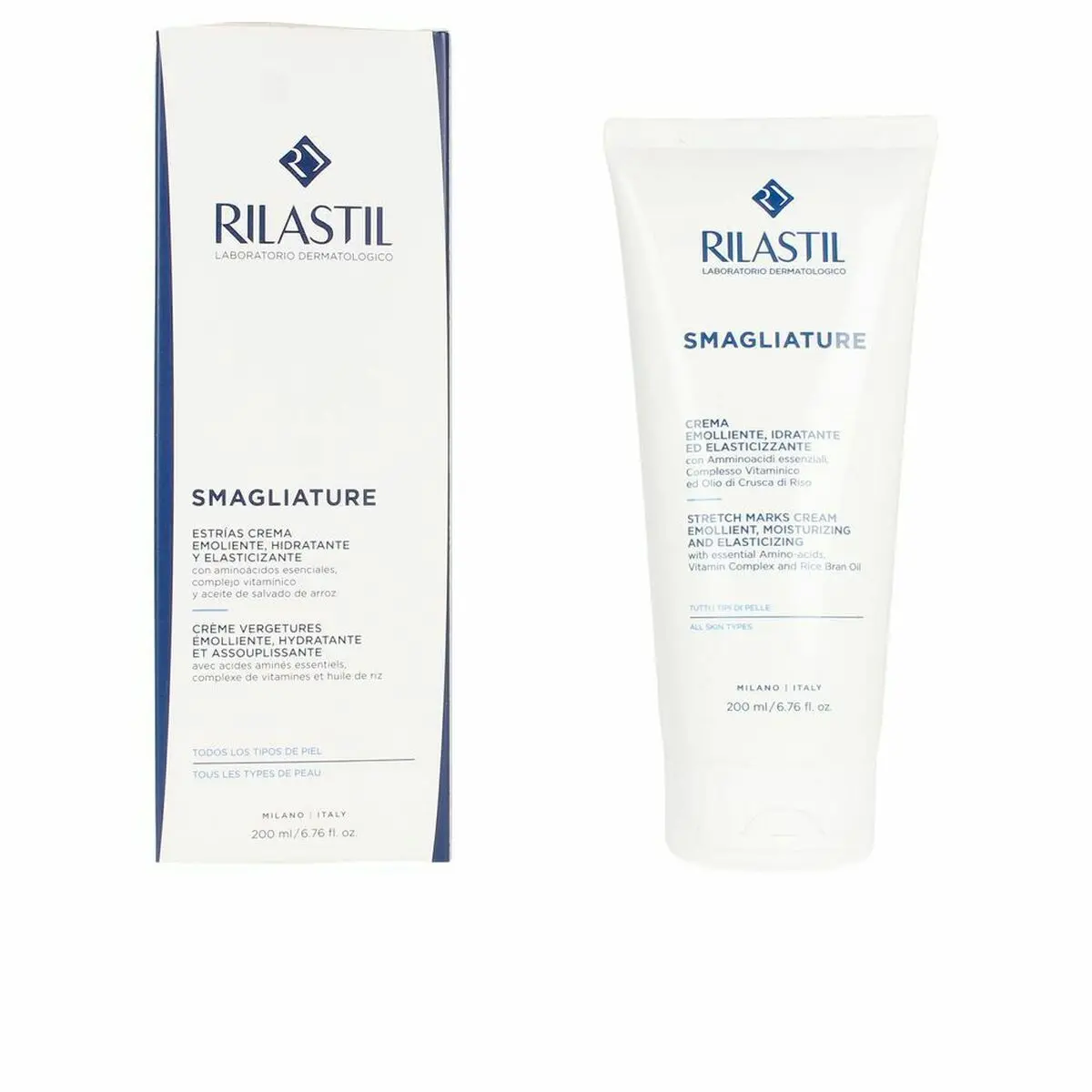 Anti-Stretch Mark Cream Rilastil Smagliature 200 Ml 1