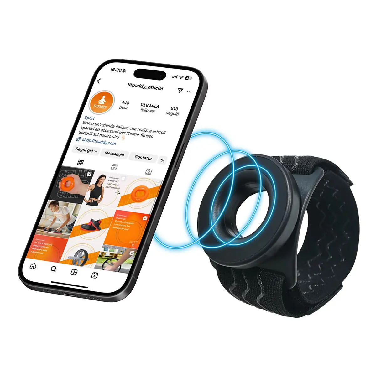 Sports Bracelet Fitpaddy Black 1