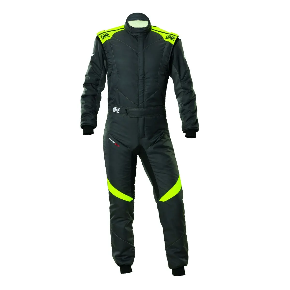 Racing Jumpsuit Omp First Evo My2025 60 Anthracite Yellow/Black 1