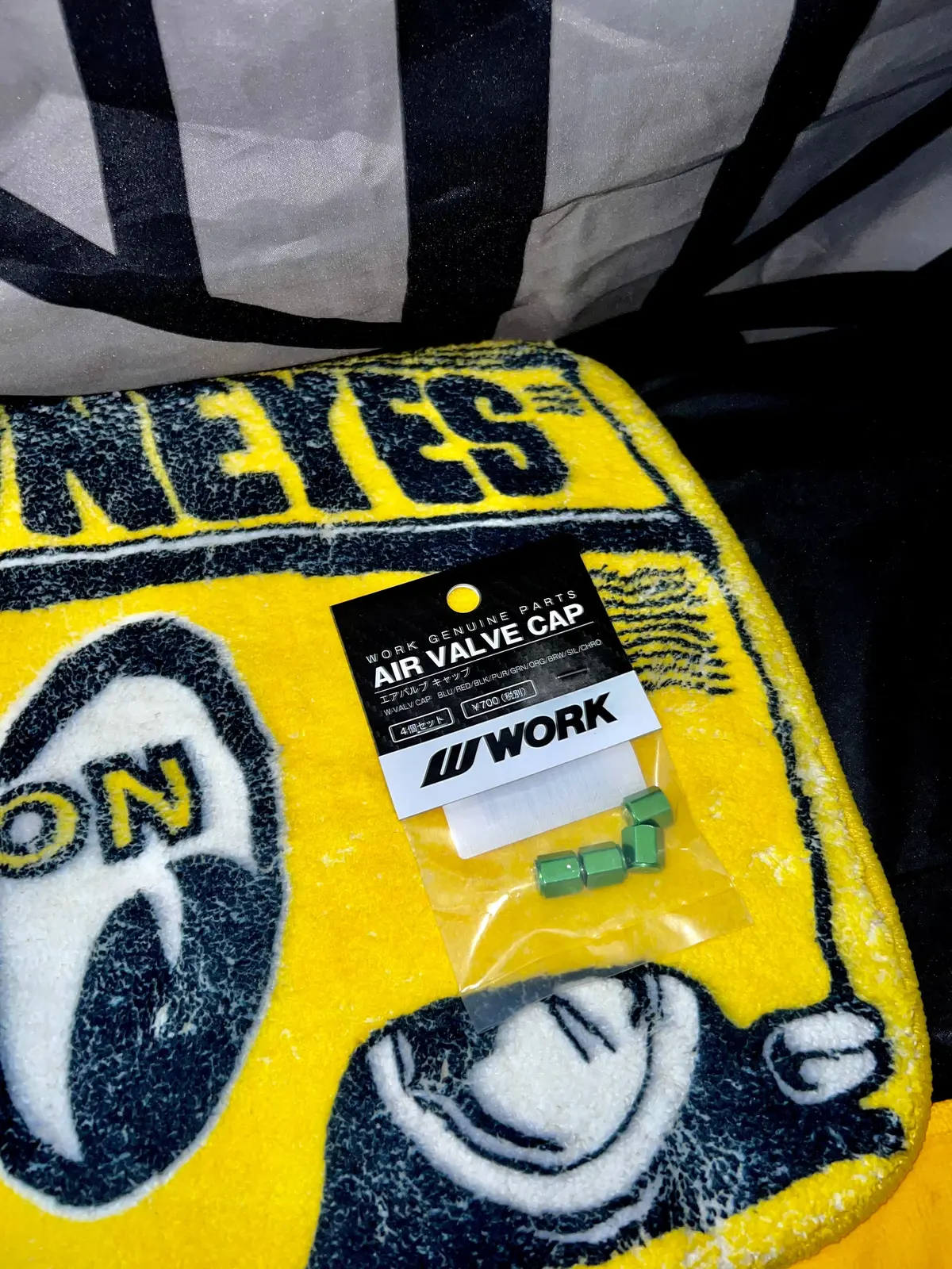 Green Work Wheels Tyre Valve Caps 1