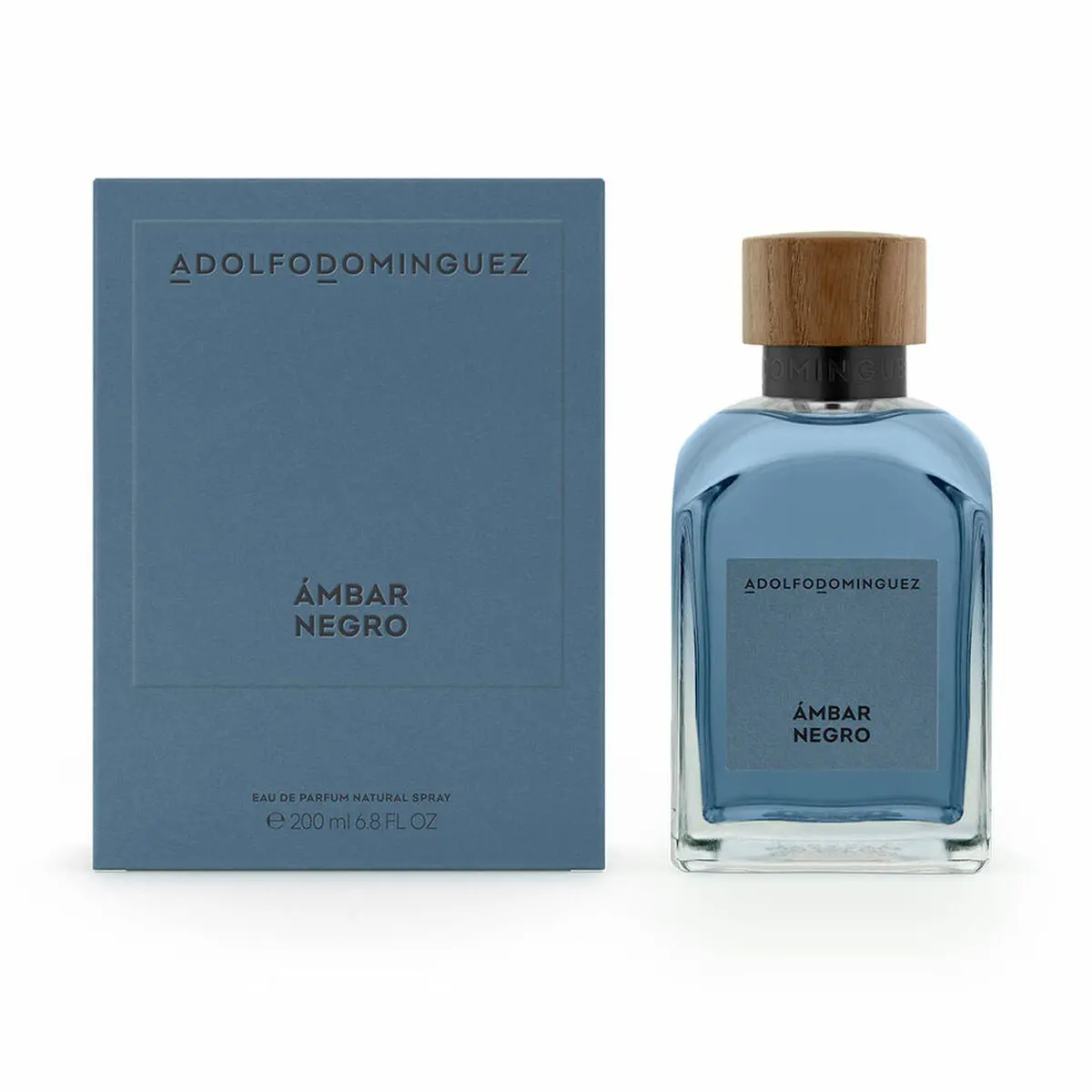 Men's Perfume Adolfo Dominguez Ambar Negro Edp 200 Ml 1