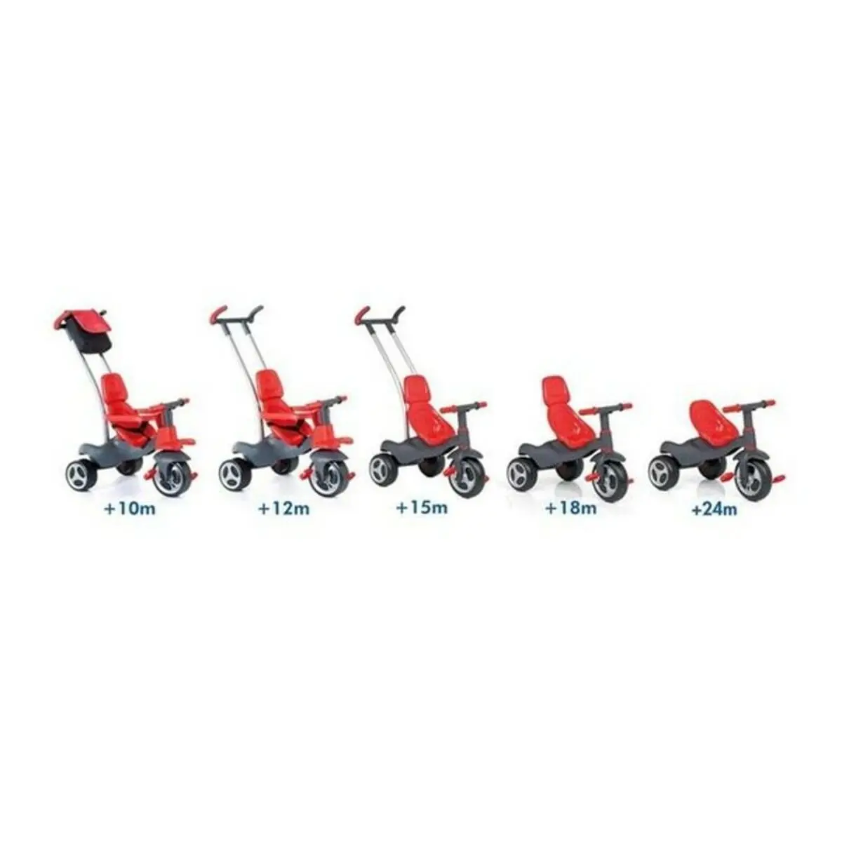 Tricycle Urban Trike Red Moltó (98 Cm) 2