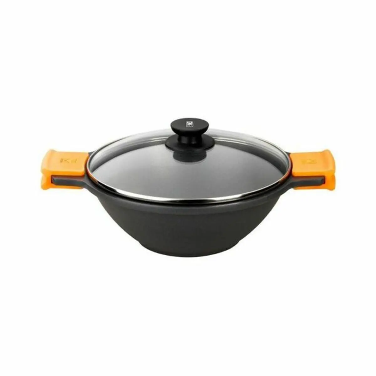 Pan Bra Braisogona_A272028 Black Black/Orange Metal Aluminium Ø 24 Cm Ø 28 Cm 1