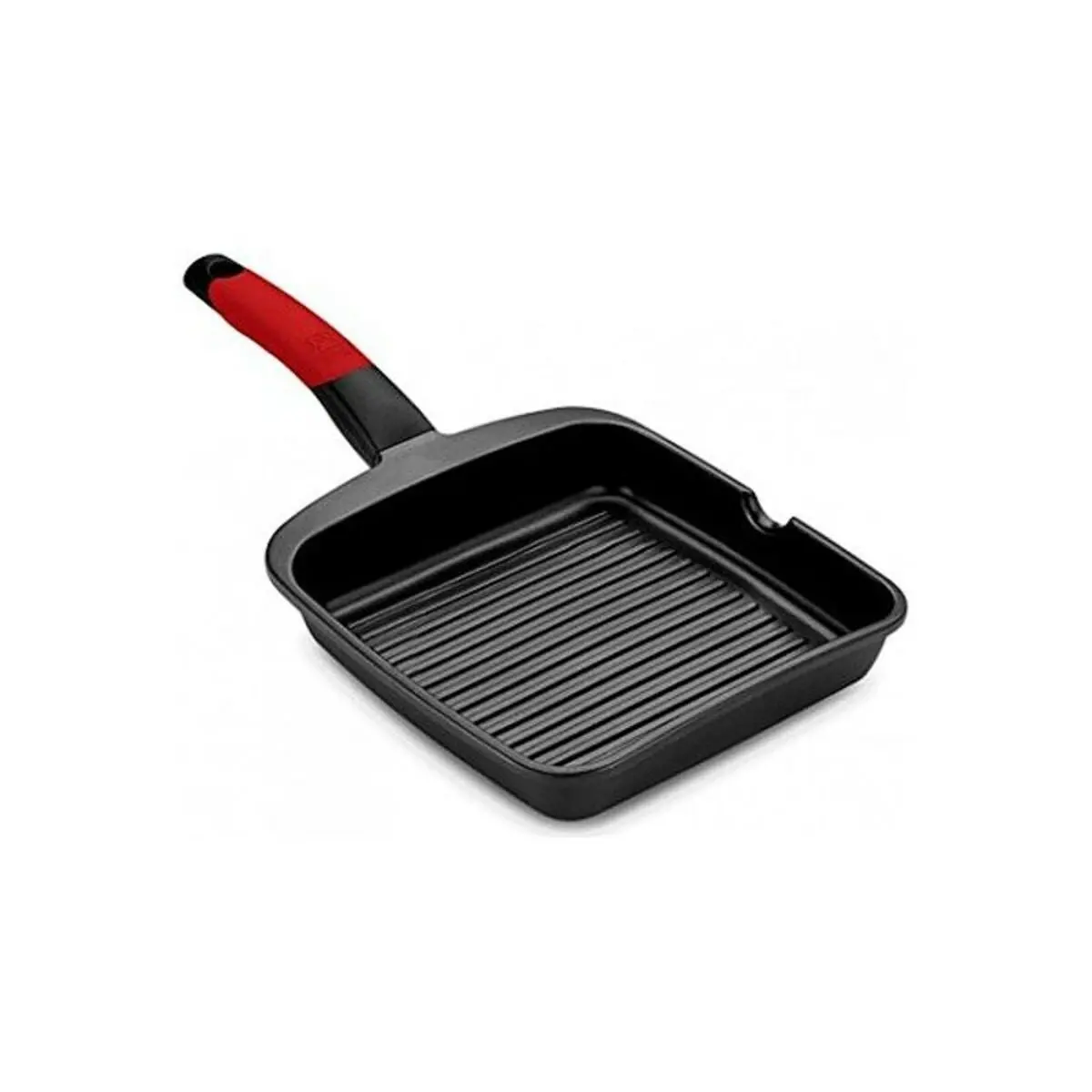 Grill Pan With Stripes Bra A411428 (28 X 28 Cm) Red 1