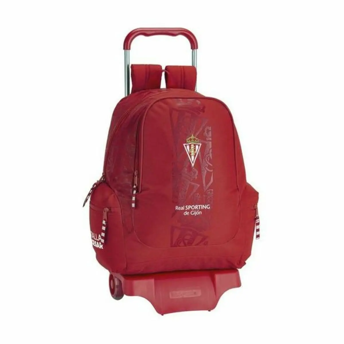 School Rucksack With Wheels 905 Real Sporting De Gijón Red 1