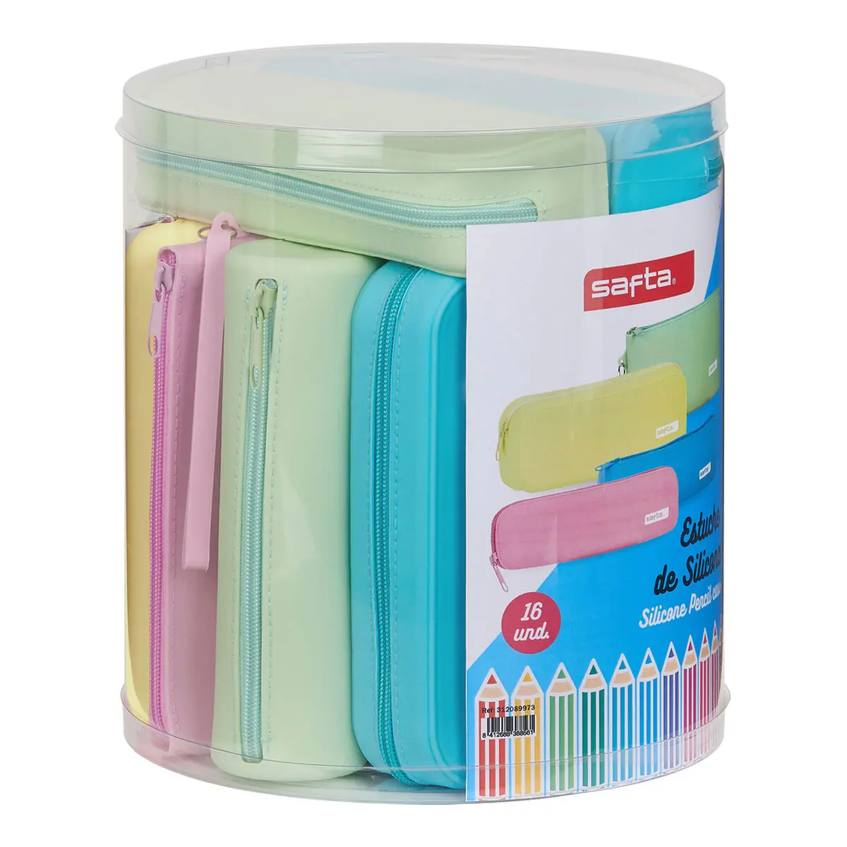 School Case Safta Blue 22.7 X 23 X 22.7 Cm 1