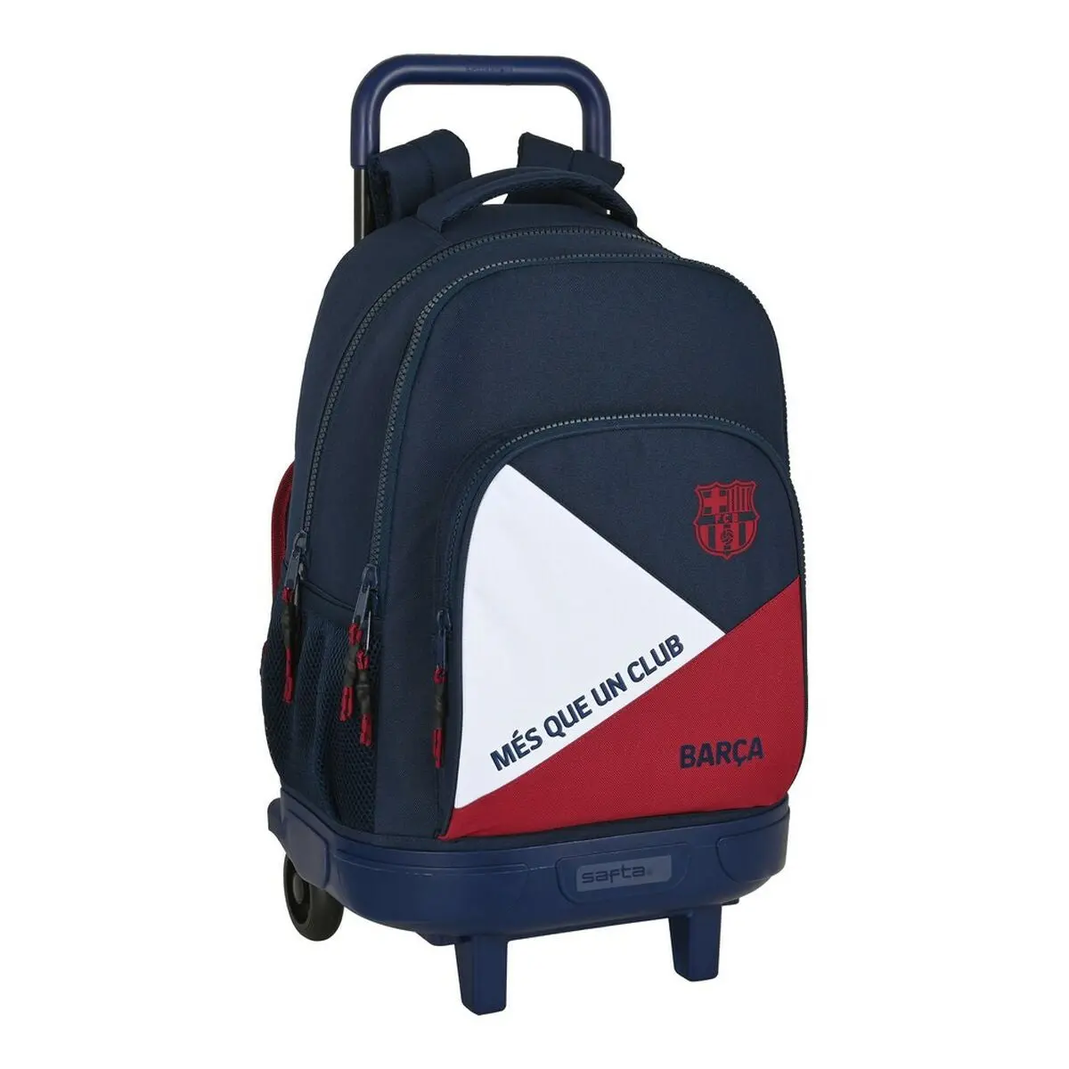 School Rucksack With Wheels F.C. Barcelona Corporativa Blue Maroon (33 X 45 X 22 Cm) 1