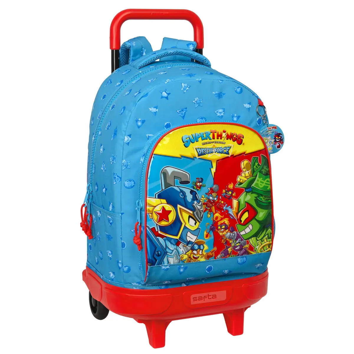 School Rucksack With Wheels Superthings Rescue Force Blue 33 X 45 X 22 Cm 1