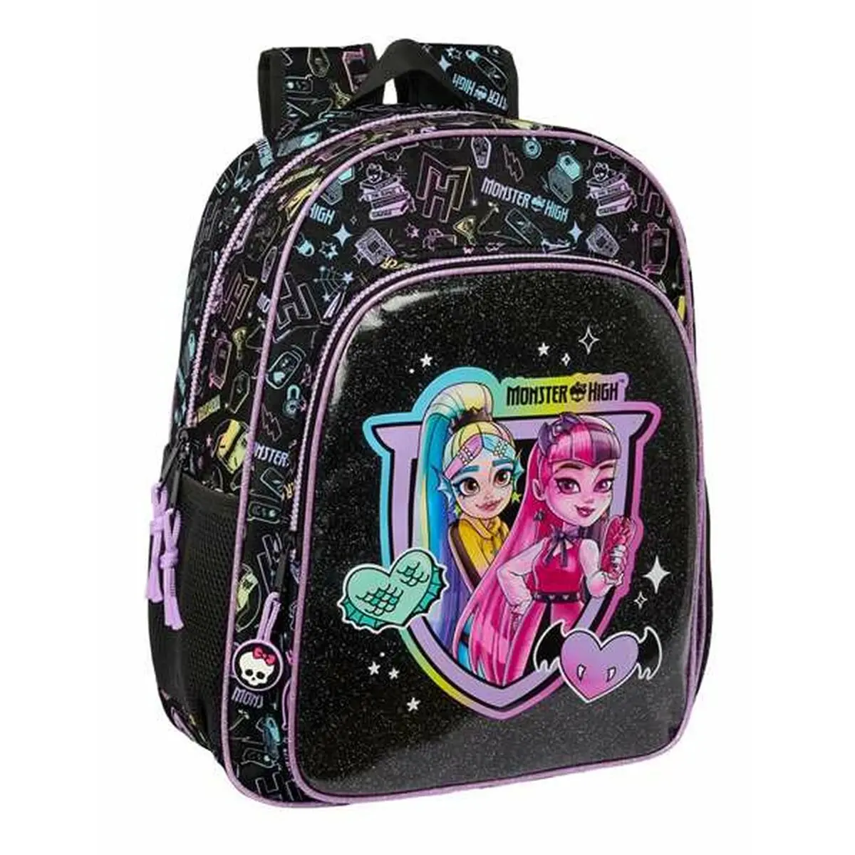 School Bag Monster High Black 33 X 42 X 14 Cm 1
