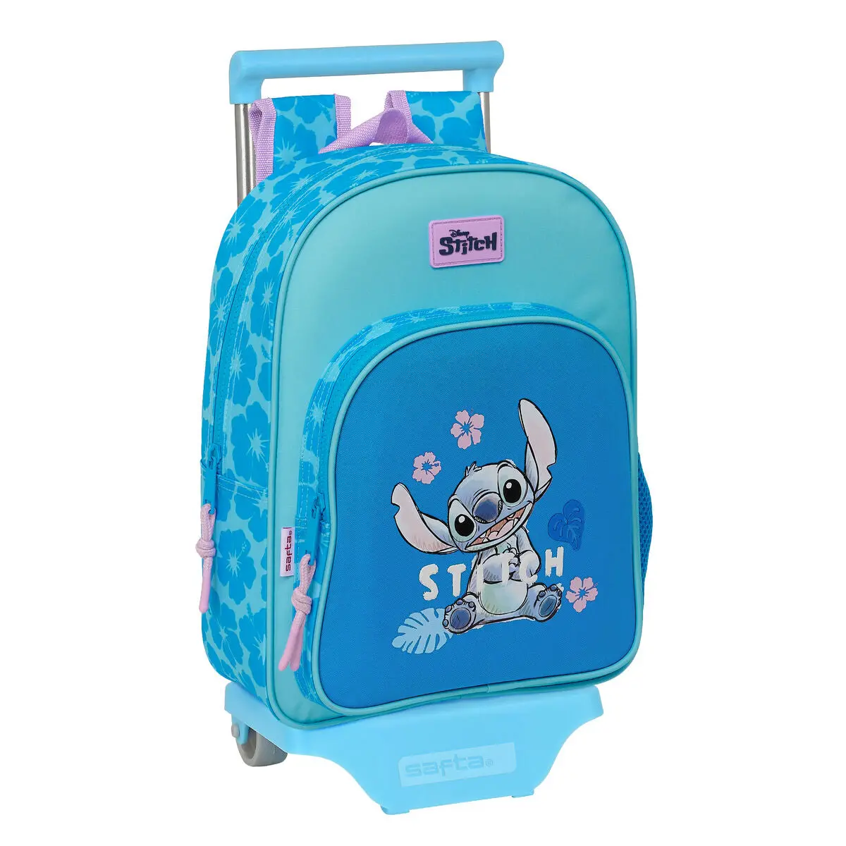 School Rucksack With Wheels Lilo & Stitch Hawaii Blue 26 X 34 X 11 Cm 1