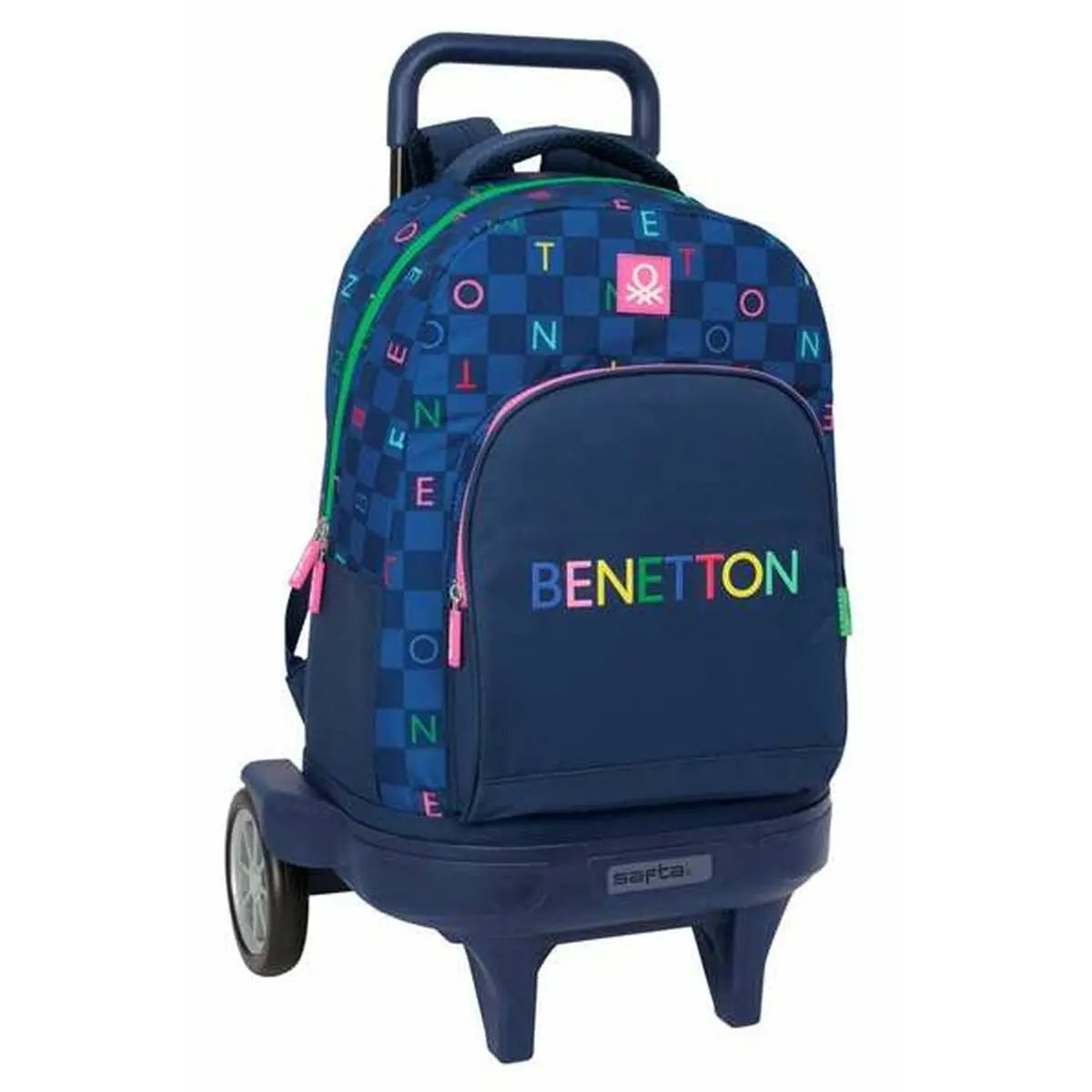 School Bag Benetton Damero 33 X 45 X 22 Cm 1