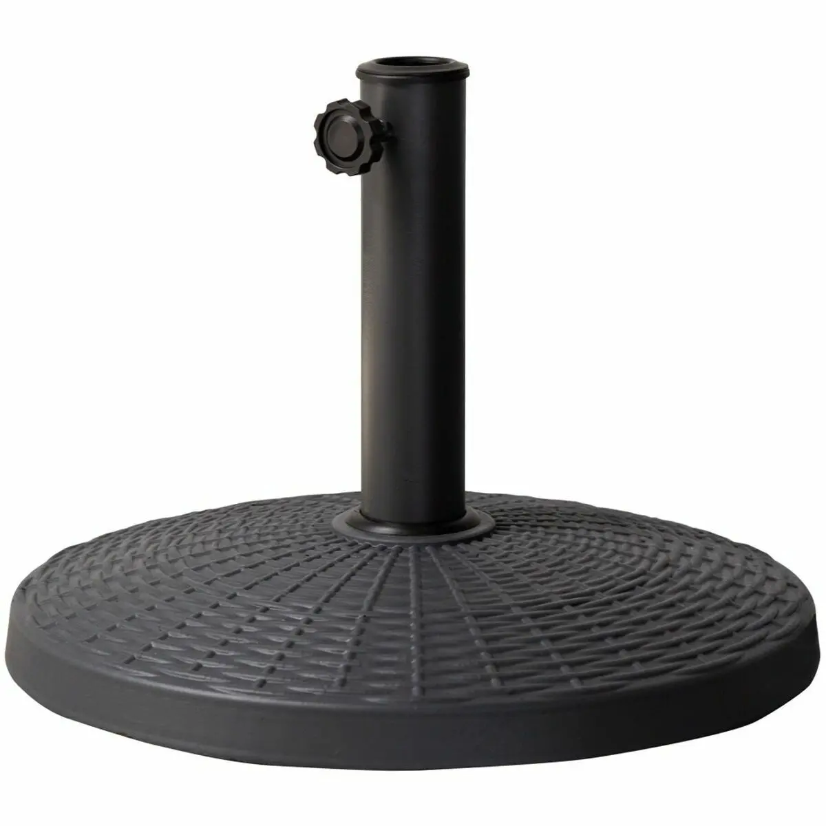 Base For Beach Umbrella Aktive 10 Kg Black Steel Polyresin 44,5 X 33 Cm 1