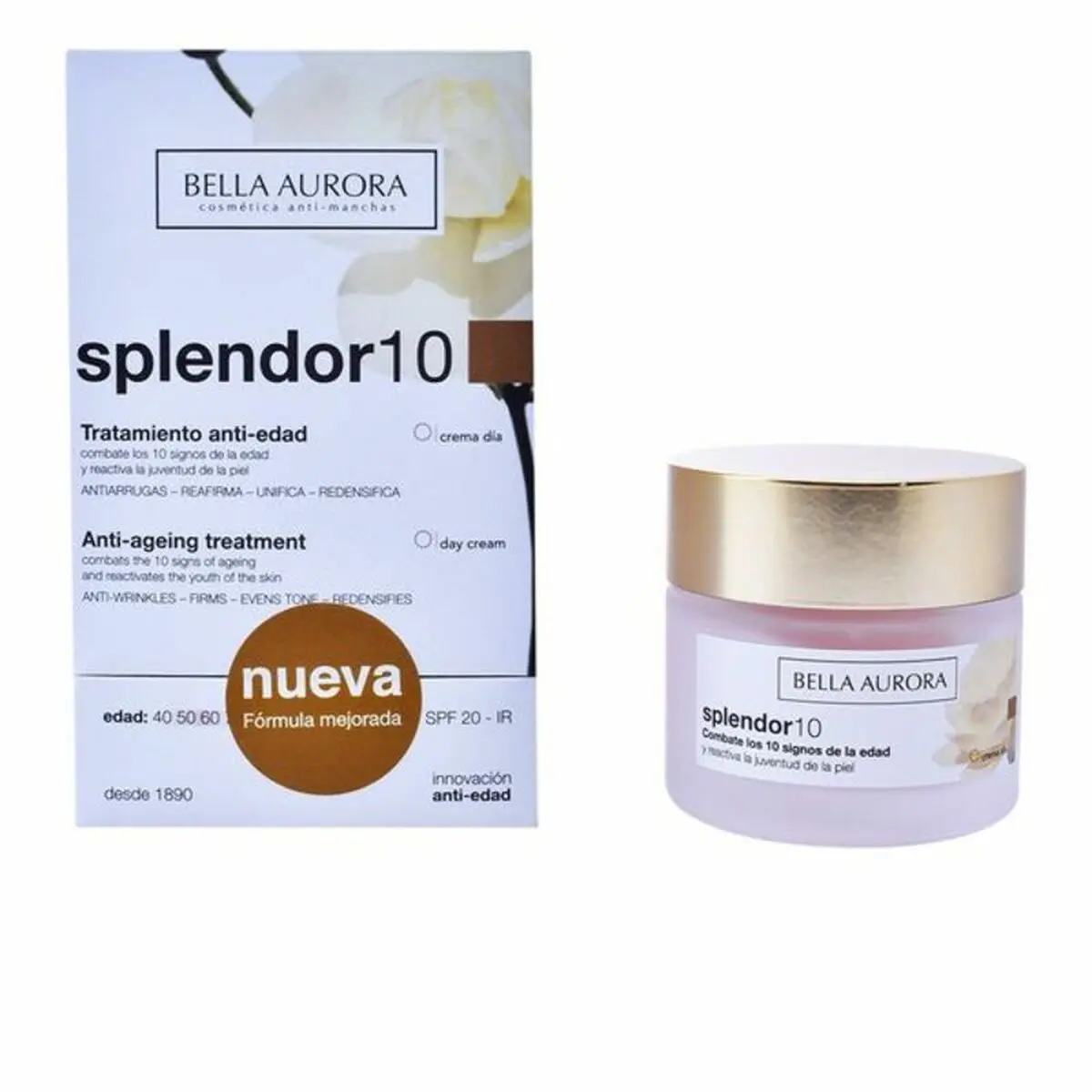 Anti-Ageing Cream Splendor 10 Bella Aurora 2526114 Spf 20 (50 Ml) 50 Ml 1