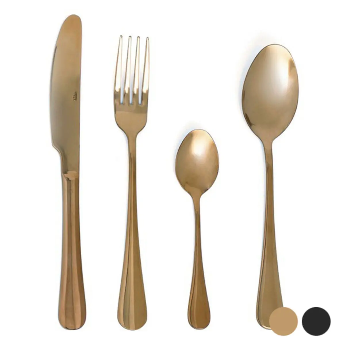 Cutlery Set Quid Celebrant Metal 24 Pieces 1