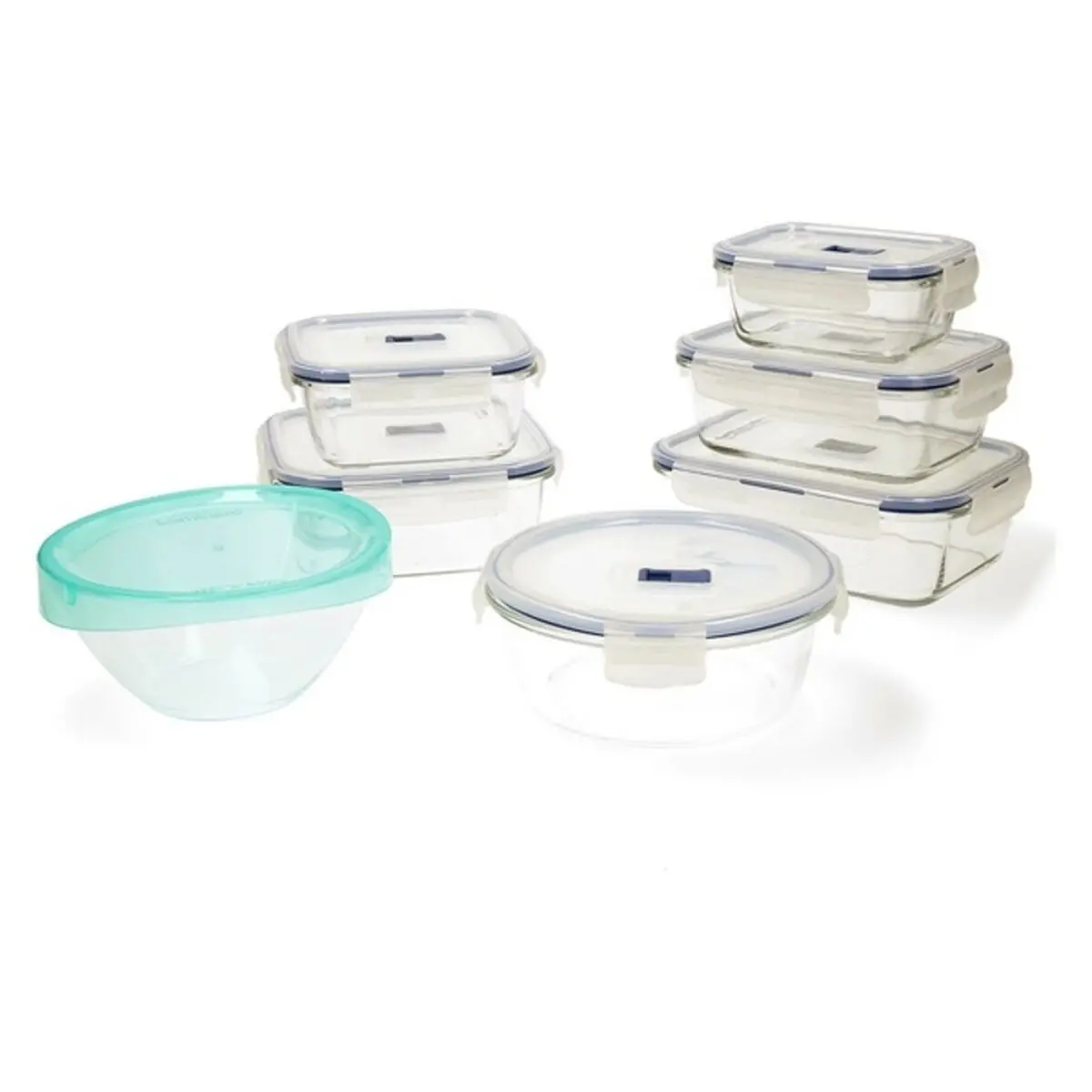 Set Of Lunch Boxes Luminarc Pure Box Active (7 Pcs) Crystal (7 Pcs) 1