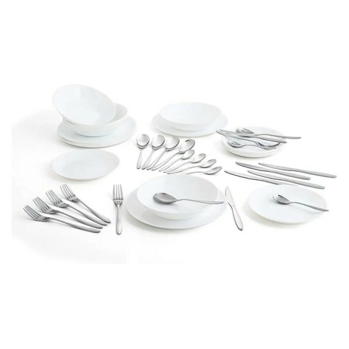 Dinnerware Set Luminarc Zelie Multicolour Glass 42 Pieces 1