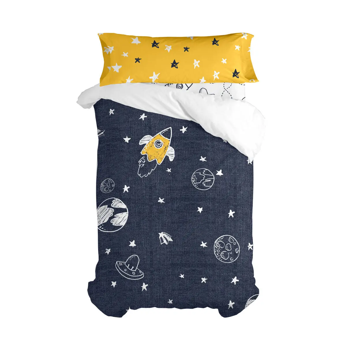 Duvet Cover Set Happyfriday Mr Fox Starspace  Multicolour Single 2 Pieces 1