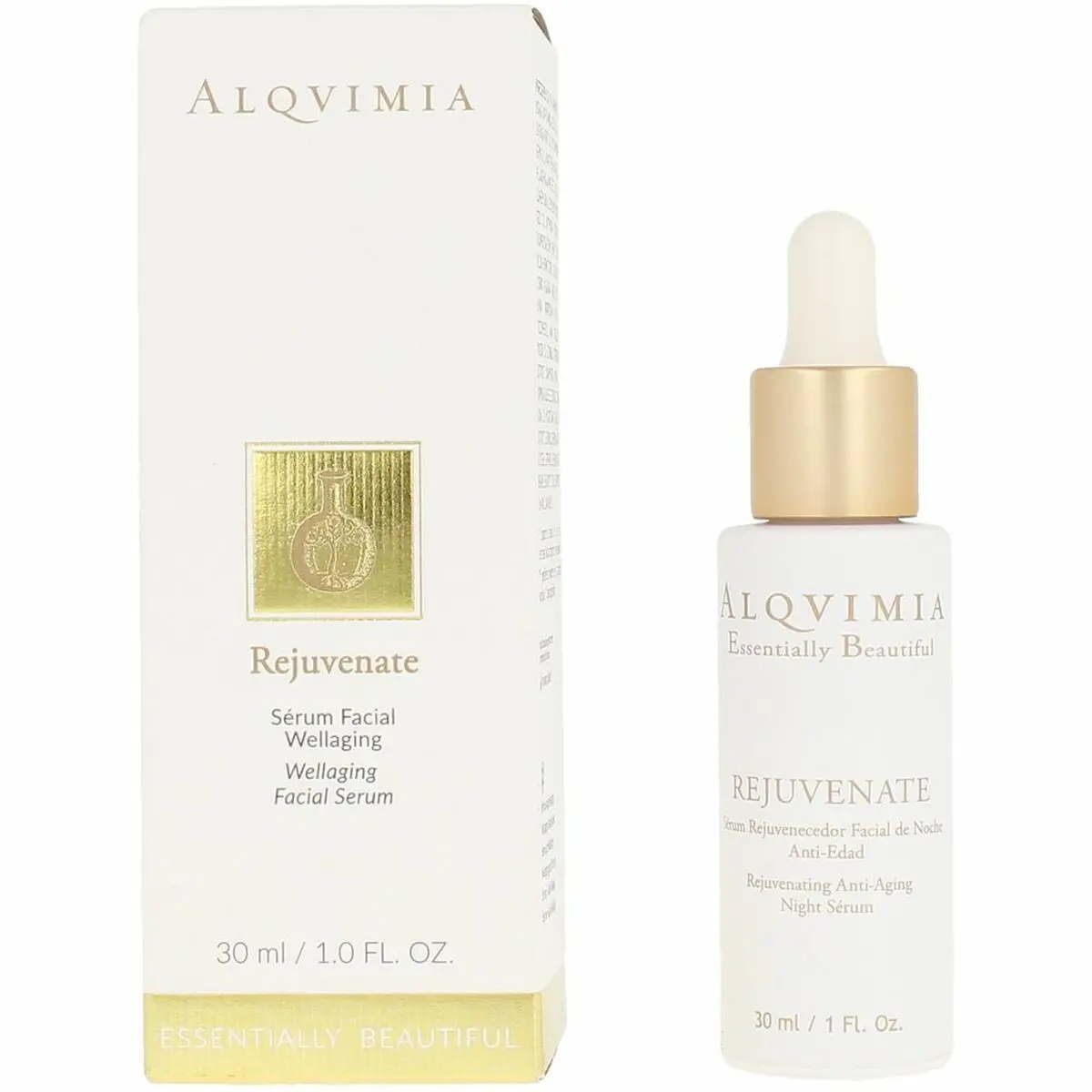 Night-Time Anti-Ageing Serum Alqvimia Essentially Beautiful 30 Ml 1