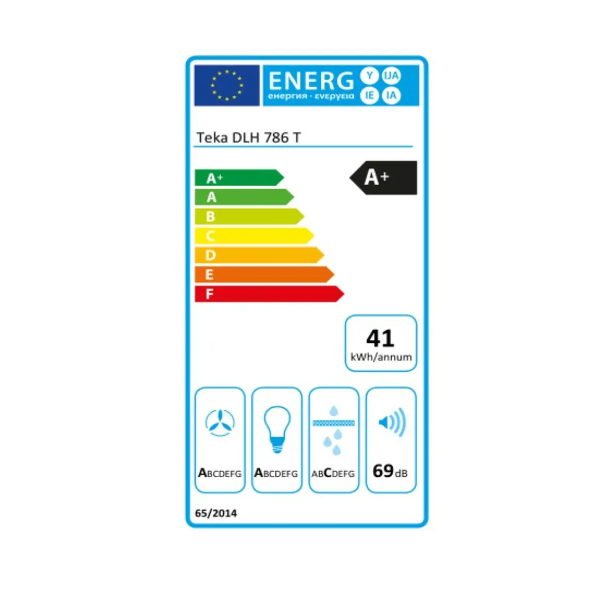 Conventional Hood Teka 40487181 70 Cm 700 M3/H 72 Db 270W Steel 2