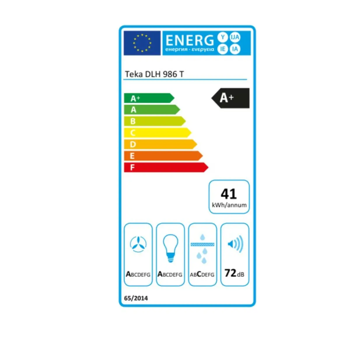 Conventional Hood Teka 40487182 90 Cm 700 M3/H 72 Db 270W White Steel 2