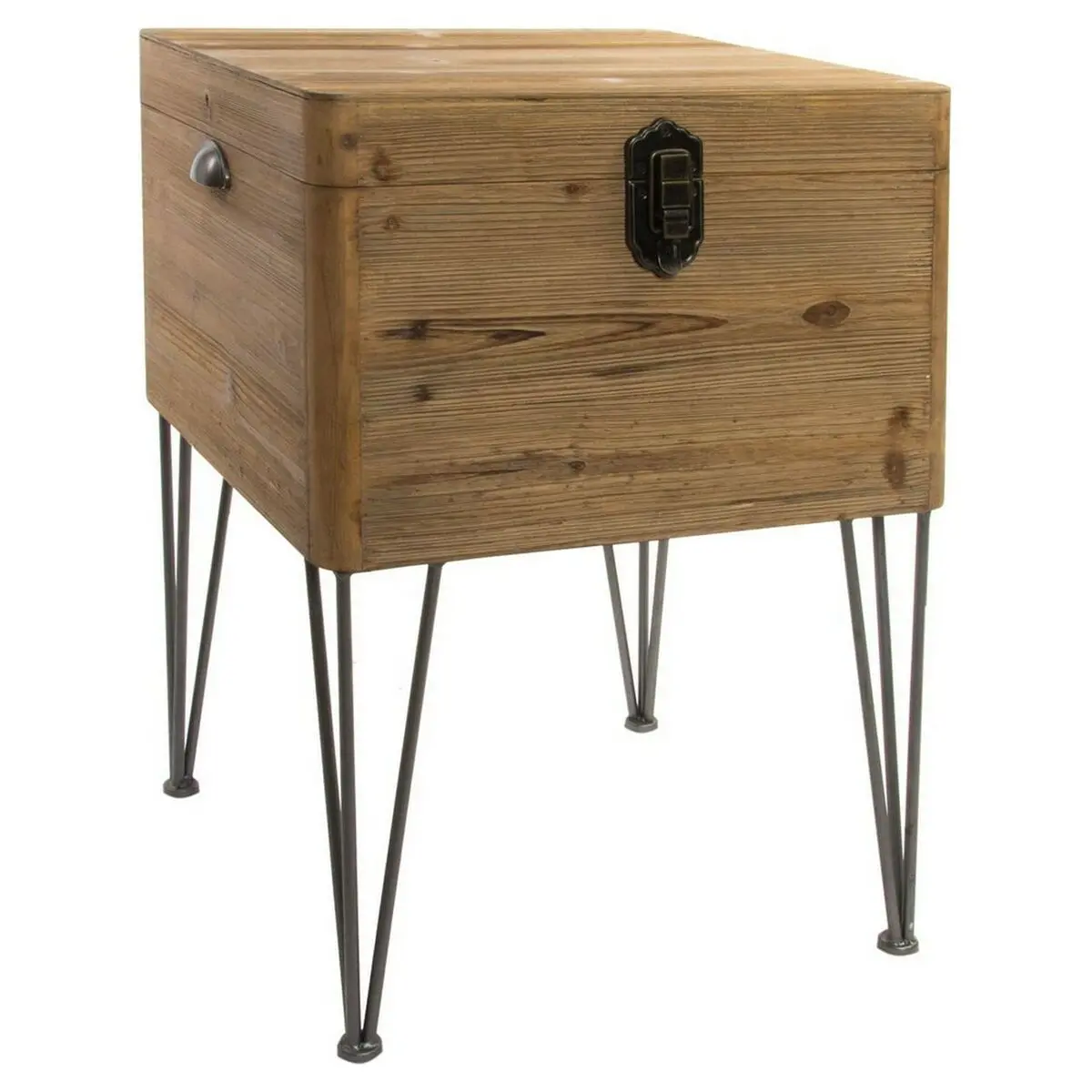 Side Table Dkd Home Decor Metal Wood (49 X 51 X 74 Cm) 1