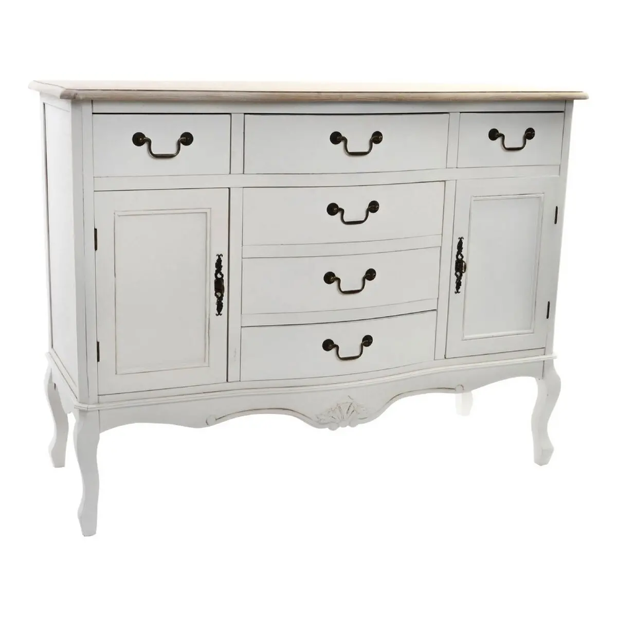 Sideboard Dkd Home Decor   White Light Brown Fir 118 X 45 X 90 Cm 1