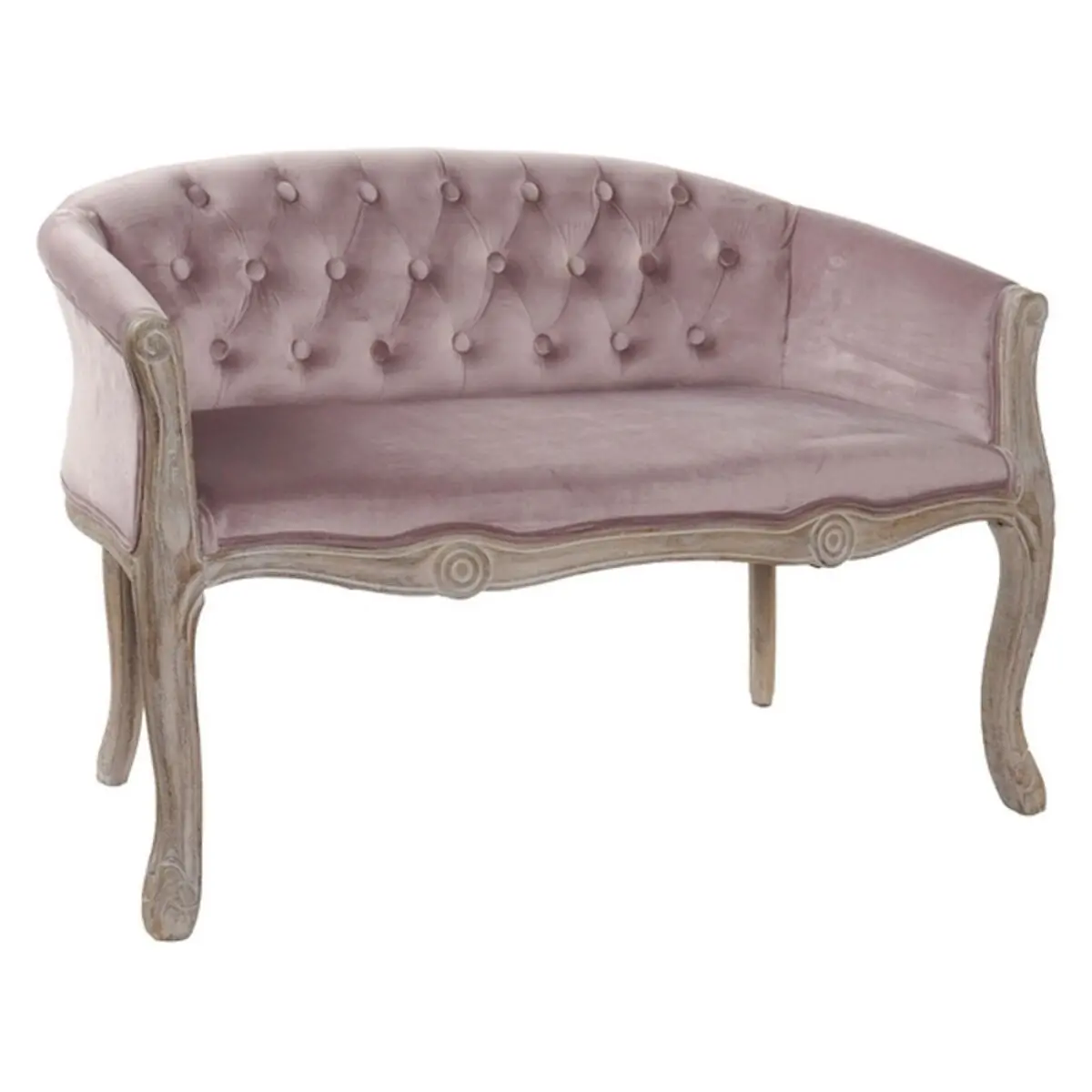 Sofa Dkd Home Decor Brown Pink Wood Modern 107 X 61 X 71 Cm 1