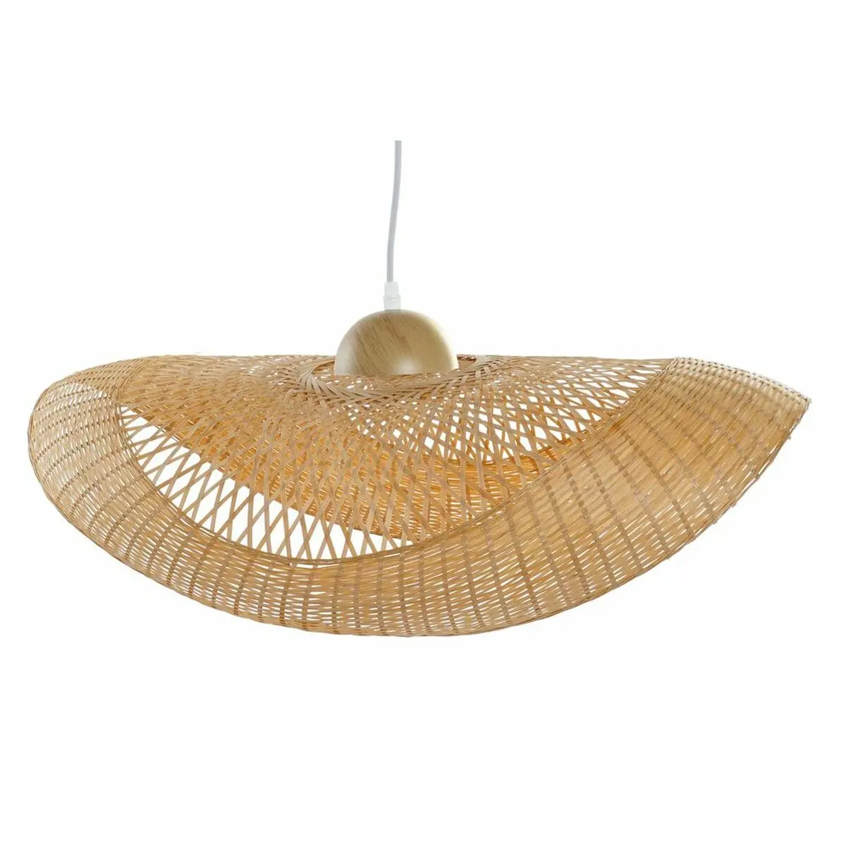 Ceiling Light Dkd Home Decor Brown Bamboo 40 W Sunhat 220 V 70 X 34 X 20 Cm 1
