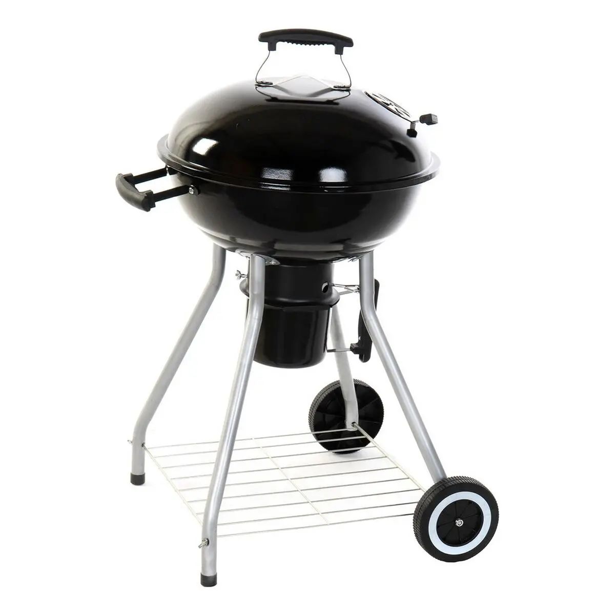 Coal Barbecue With Cover And Wheels Dkd Home Decor Black Metal Plastic Rectangular 52,4 X 59 X 91,6 Cm 1