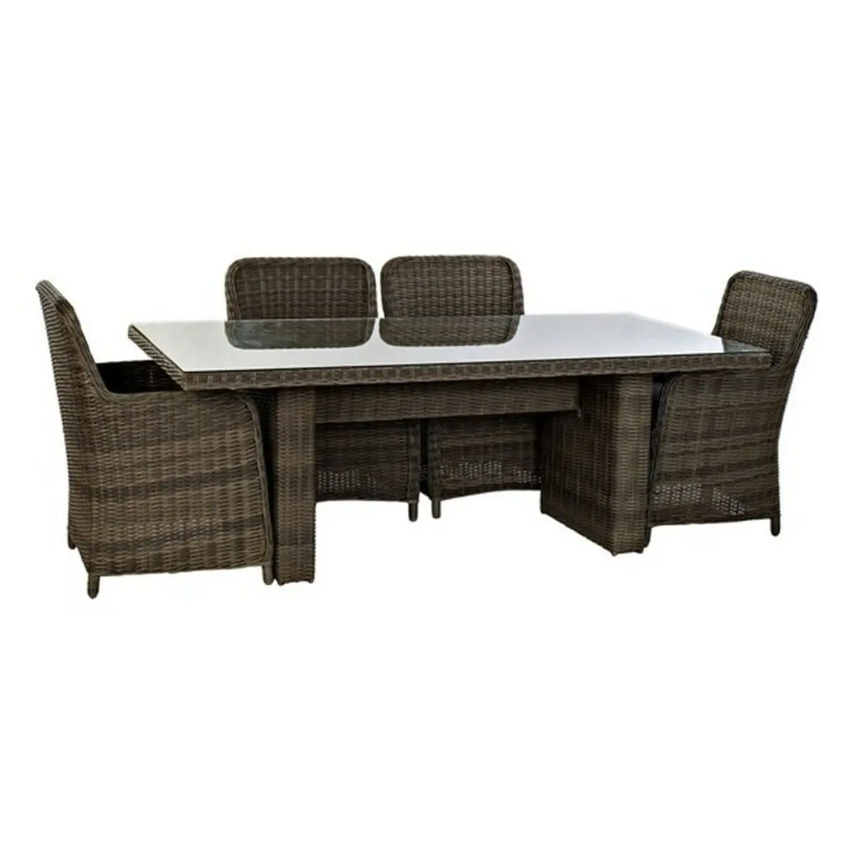 Table Set With 6 Chairs Dkd Home Decor 94 Cm 200 X 100 X 75 Cm (7 Pcs) 1