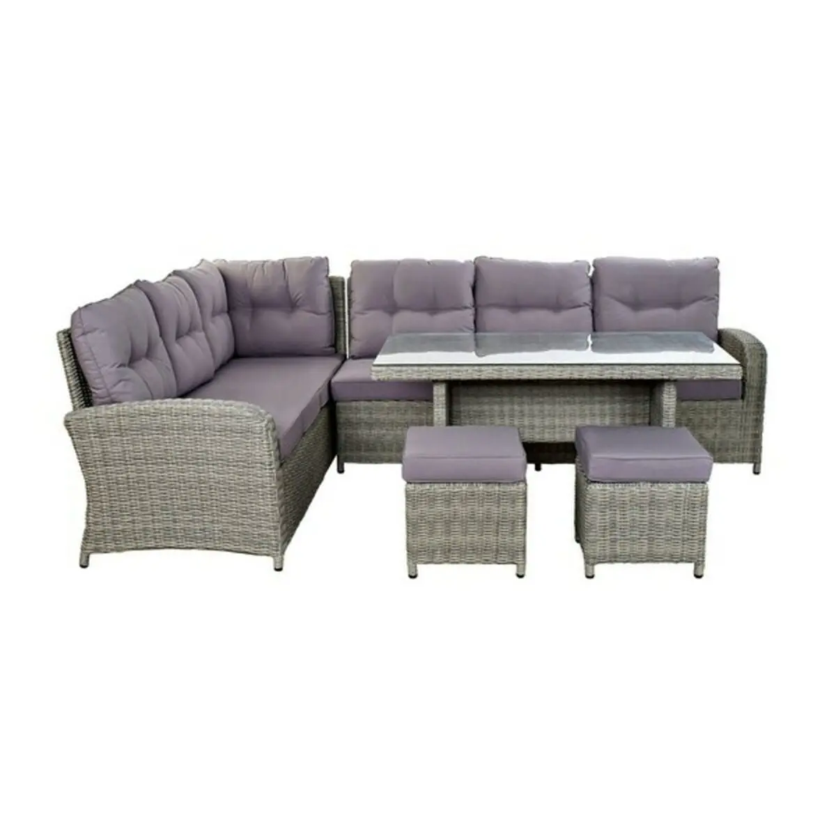 Sofa And Table Set Dkd Home Decor Exterior 267 X 204 X 90 Cm (4 Pcs) 1