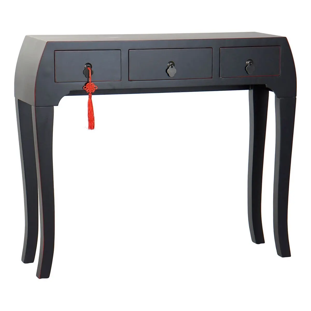 Hall Table With 3 Drawers Dkd Home Decor Black 96 X 26 X 80 Cm 1