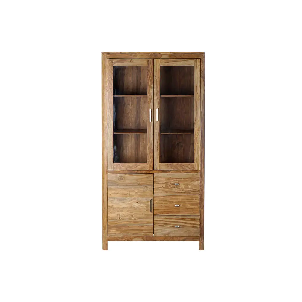 Display Stand Dkd Home Decor Crystal Rubber Wood 97 X 42 X 190 Cm 1