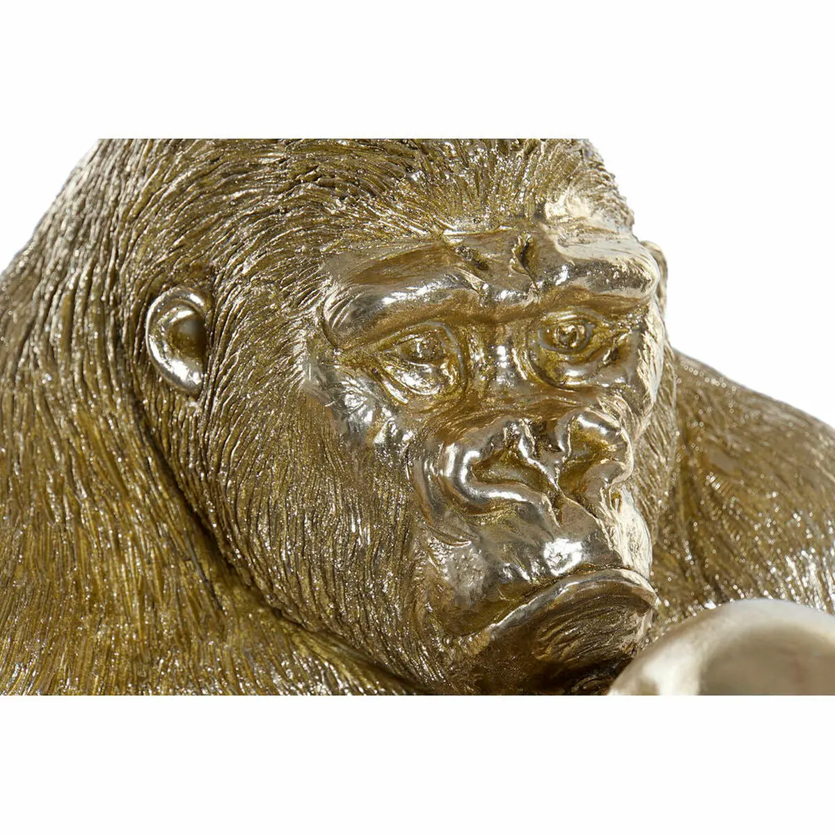 Decorative Figure Dkd Home Decor Golden Resin Gorilla (33 X 33 X 43 Cm) 2