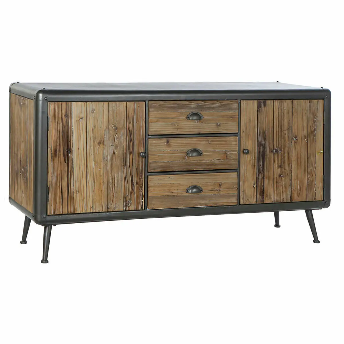 Sideboard Dkd Home Decor Mb-171204 144 X 45 X 75 Cm Fir Natural Metal Light Grey 1