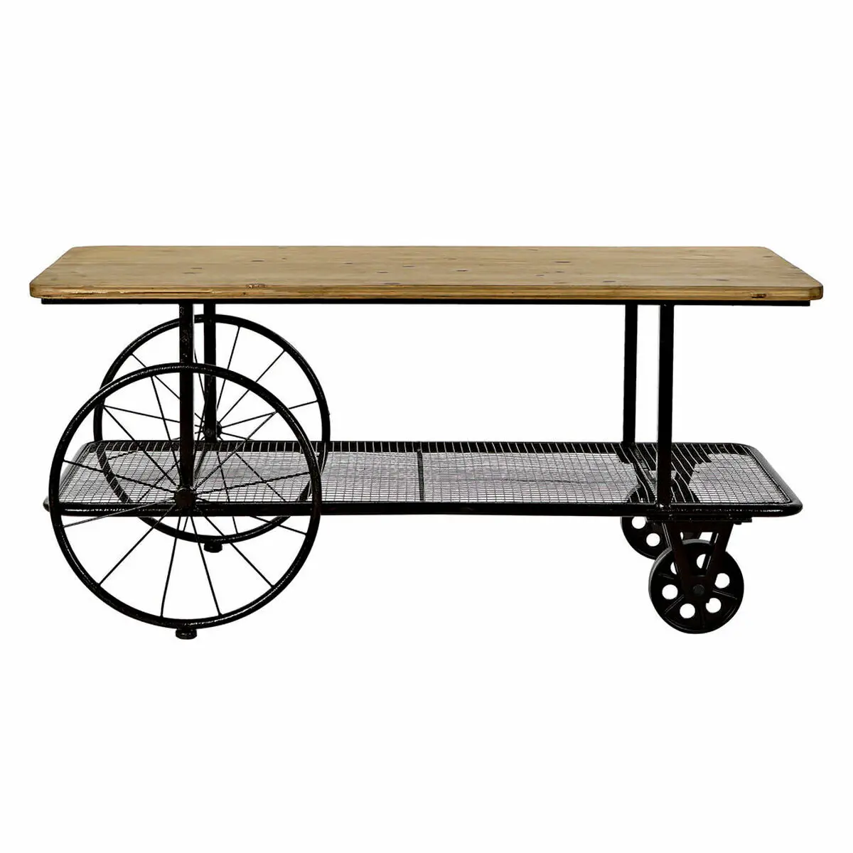 Side Table Dkd Home Decor Black Copper Natural Pvc Metal Fir 112 X 54 X 52 Cm 1