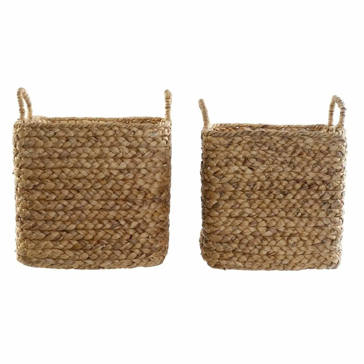Basket Set Dkd Home Decor Brown Natural Rushes (2 Pieces) 1