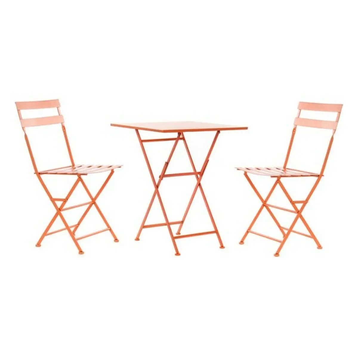 Table Set With 2 Chairs Dkd Home Decor Mb-177412 Coral 60 X 60 X 75 Cm (3 Pcs) 1