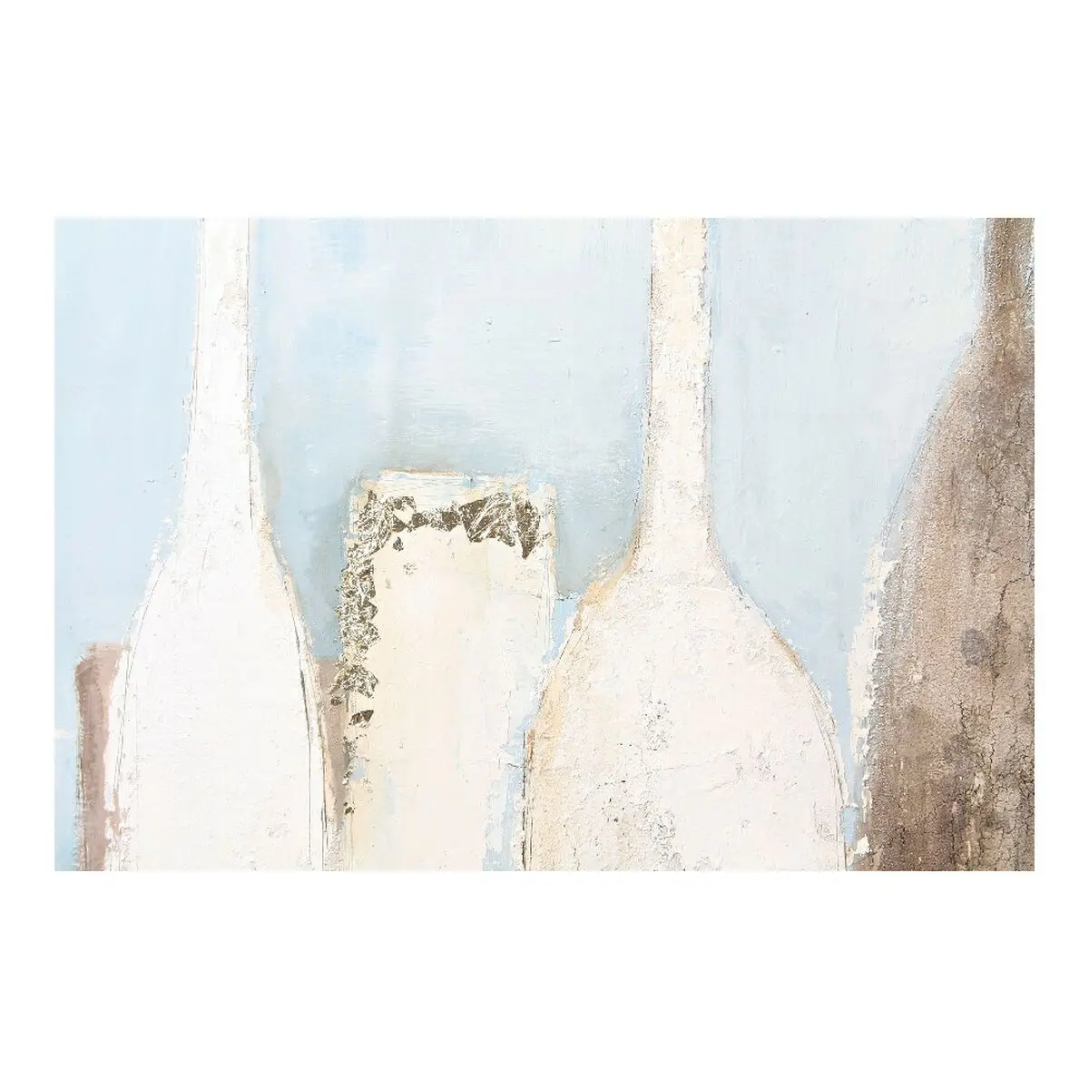 Painting Dkd Home Decor Cu-179188 Golden 100 X 4 X 100 Cm Bottles Cottage (2 Units) 2