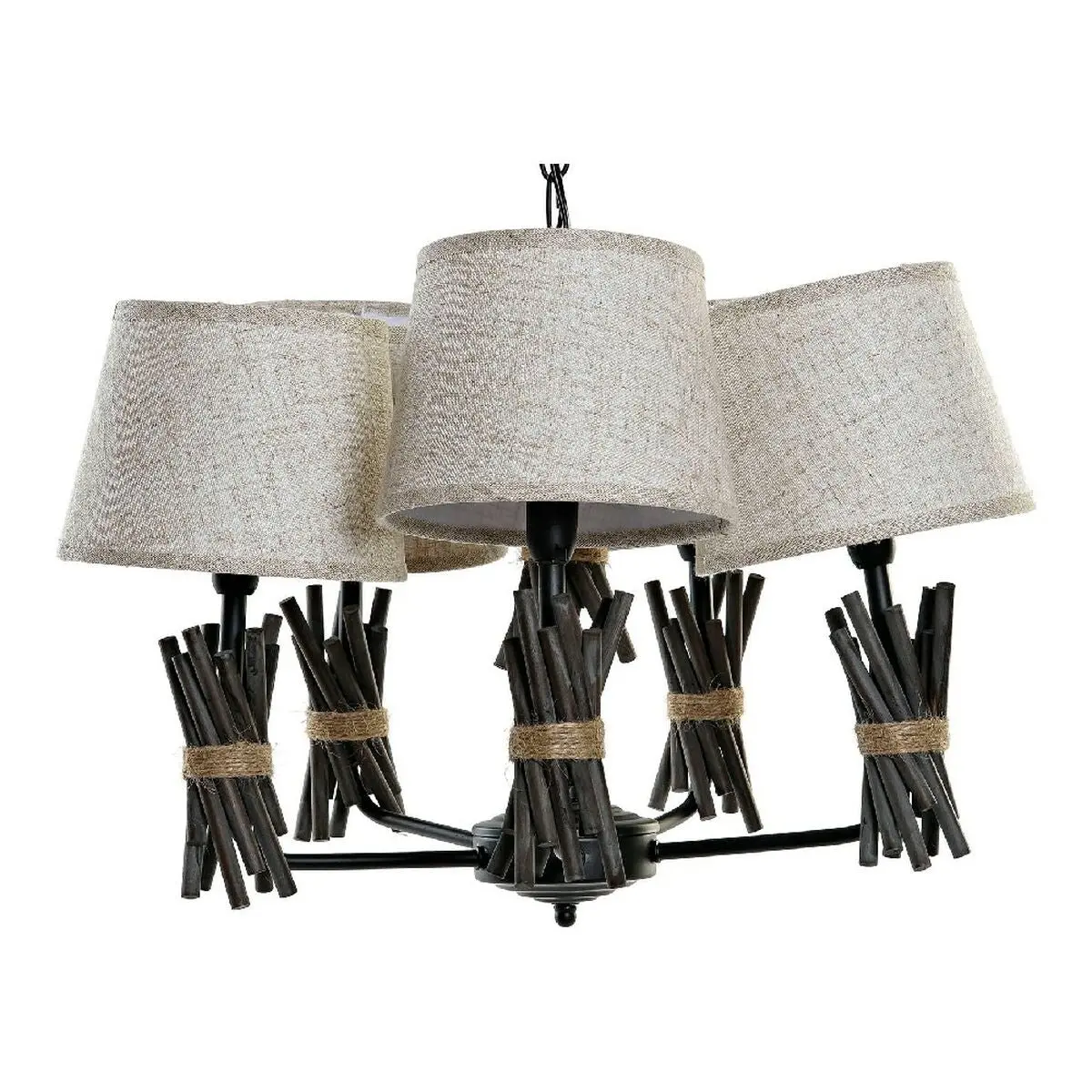 Ceiling Light Dkd Home Decor Polyester Metal (55 X 55 X 100 Cm) 1