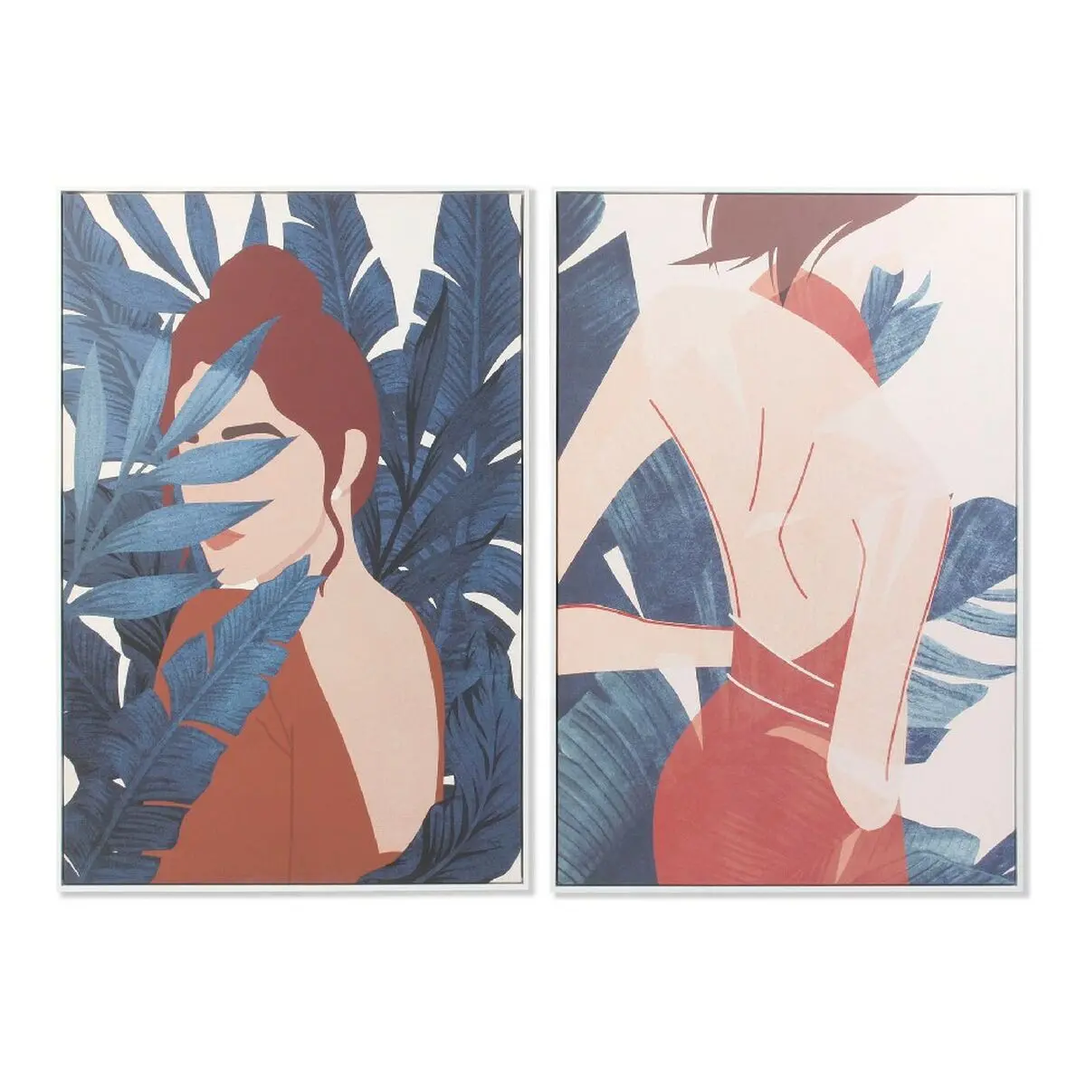 Canvas Dkd Home Decor Woman Polystyrene Canvas 1