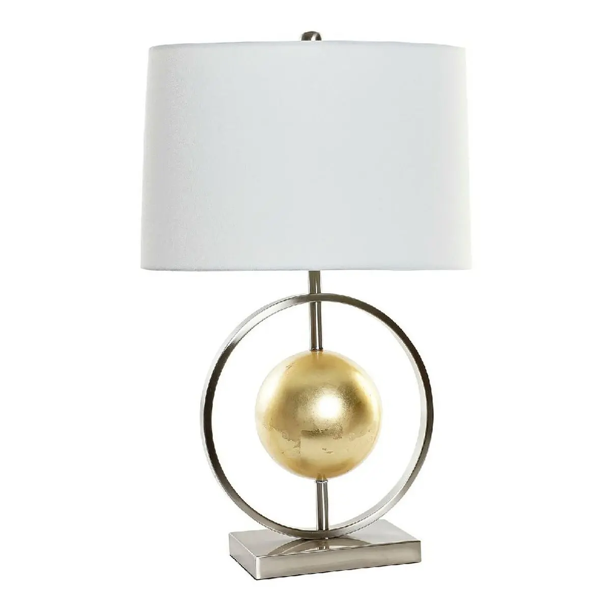 Desk Lamp Dkd Home Decor 8424001806843 White Golden Silver Metal 60 W 220 V 40 X 22 X 64 Cm 1