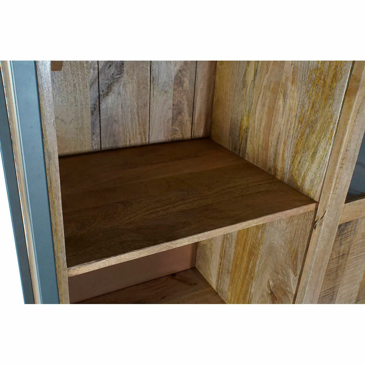 Display Stand Dkd Home Decor 8424001807383 110 X 45 X 200 Cm Crystal Metal Mango Wood 2